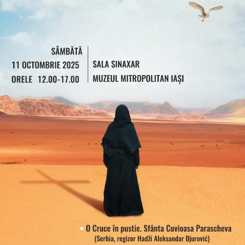 Pentru pelerinii Sfintei Cuvioase Parascheva şi nu numai, în Sala Sinaxar a Muzeului Mitropolitan, Festivalul Quo Vadis va oferi un cinemaraton retrospectiv al primei ediții, din 2024